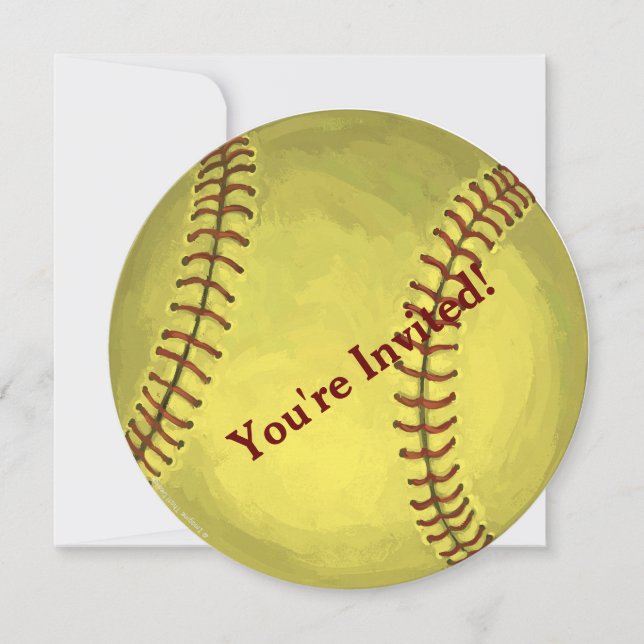 Baseball Party Invitation (Front)