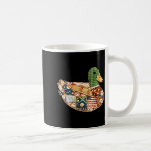 Baseball Patchwork Mallard Duck Game Day Coffee Mug