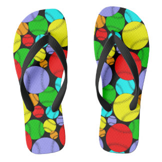 Baseball Pattern Jandals