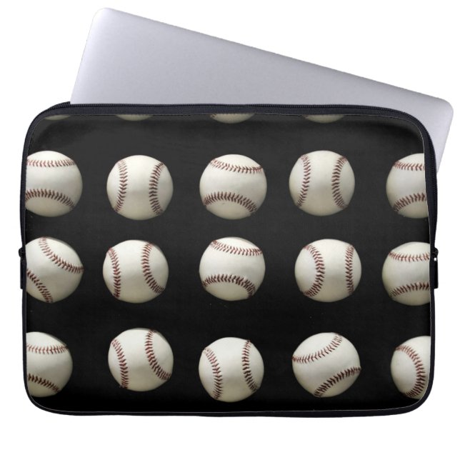 Baseball Pattern Laptop Sleeve (Front)
