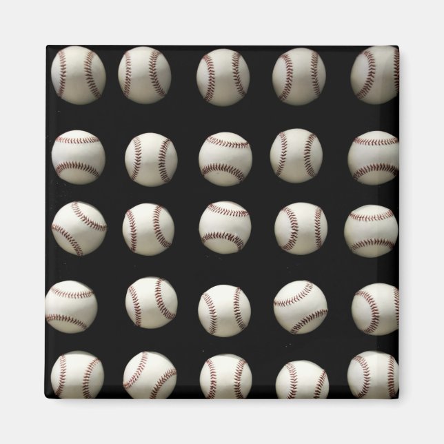 Baseball Pattern Magnet (Front)