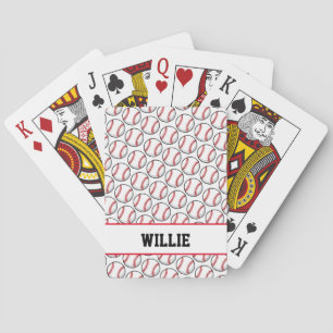 Baseball Pattern NAME All American Sports Classic Playing Cards