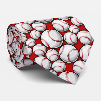 Baseball Pattern Necktie