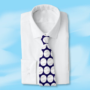 Baseball Pattern Pick Your Favorite Color Neck Tie