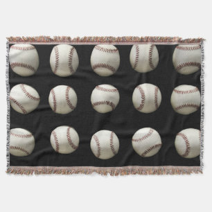 Baseball Pattern Throw Blanket