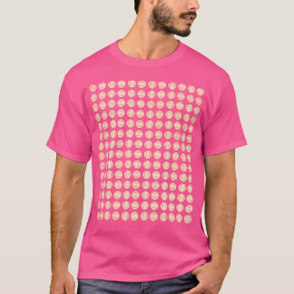 Baseball Pattern Vintage T-Shirt