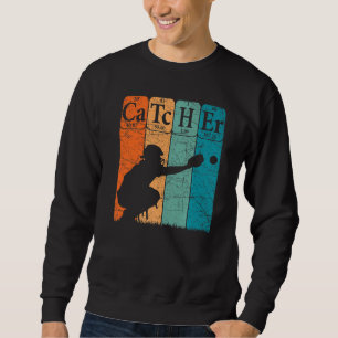 Baseball Periodic Table Elements Nerd Baseball Cat Sweatshirt