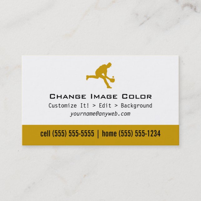 Baseball - Personal Business Card (Front)