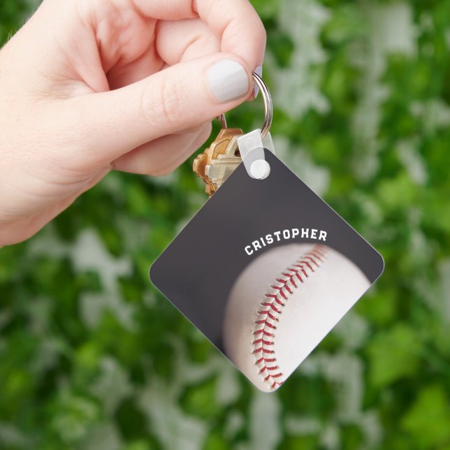 Baseball Personalised Key Ring (Hand)