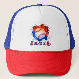 Baseball personalised kid's trucker hat