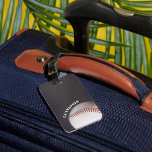 Baseball Personalised Luggage Tag