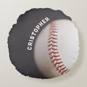 Baseball Personalised Round Cushion