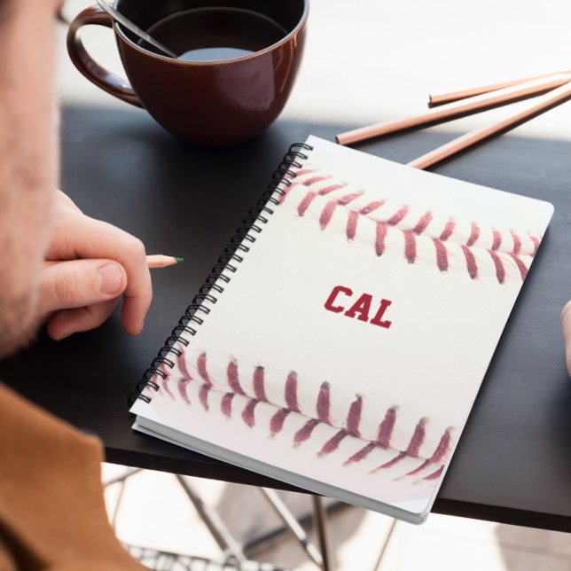 Baseball Personalised Spiral Notebook (Creator Uploaded)