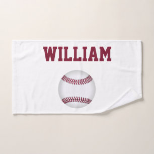 Baseball Personalised Sports Hand Towel