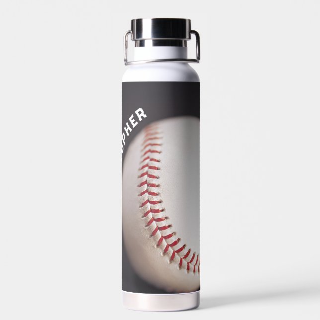 Baseball Personalised Water Bottle (Back)