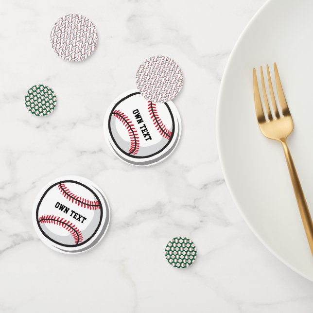 Baseball Personalized Table Confetti (Group)