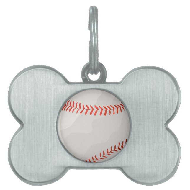 Baseball Pet Name Tag (Front)