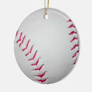 Baseball Photo Ceramic Tree Decoration