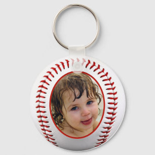Baseball Photo Frame Template Key Ring