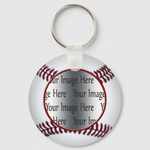 baseball photo key ring
