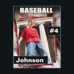 Baseball Photo Sports Trading Card<br><div class="desc">Baseball Photo Sports Trading Card great for parties of a sports lover. Use it as invite,  Thank you card or just a keepsake</div>