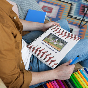 Baseball Photos Clean White HORIZONTAL Notebook