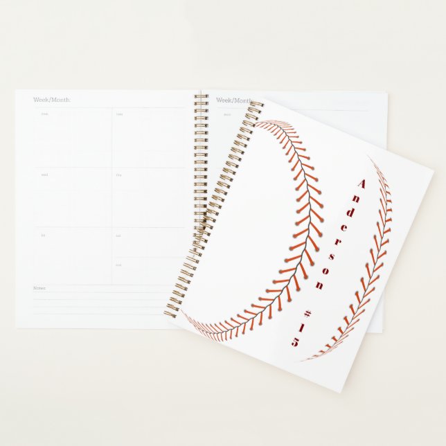 Baseball Photos Rustic Memory Scrapbook Planner (Display)
