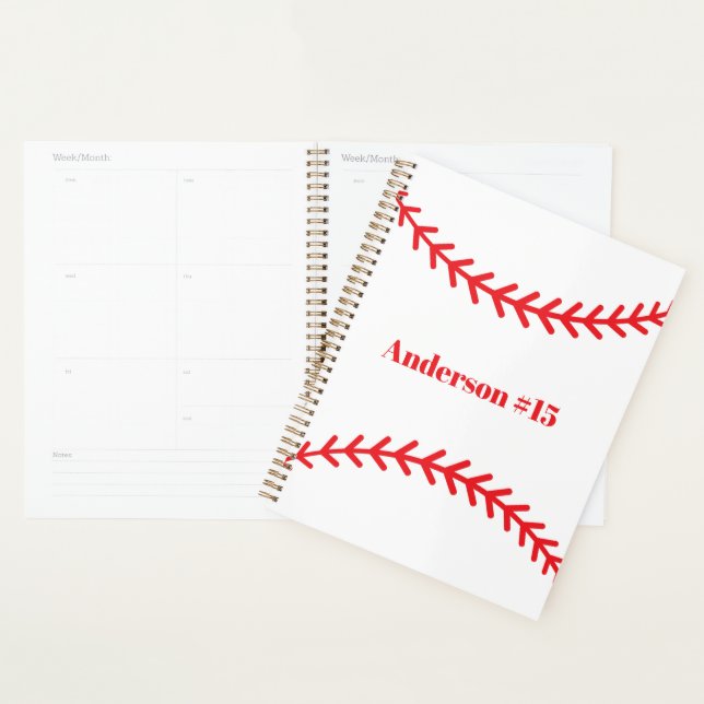 Baseball Photos Rustic Memory Scrapbook Planner (Display)