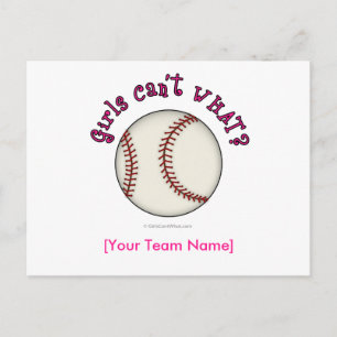 Baseball-Pink Postcard