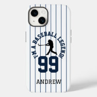 Baseball Pinstripe Jersey Number Design