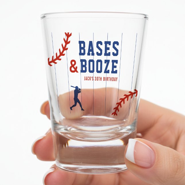 Baseball Pinstripe Sports Birthday Party Shot Glass (Baseball Pinstripe Sports Birthday Party Shot Glass
)