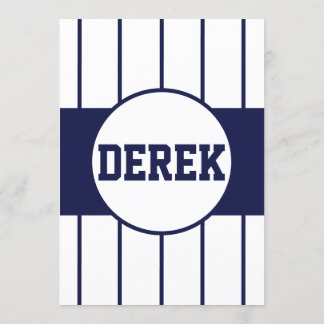 Baseball Pinstripes Invitation