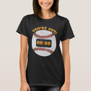 Baseball Pitch Clock 15 Seconds Rule Batter Box Do T-Shirt