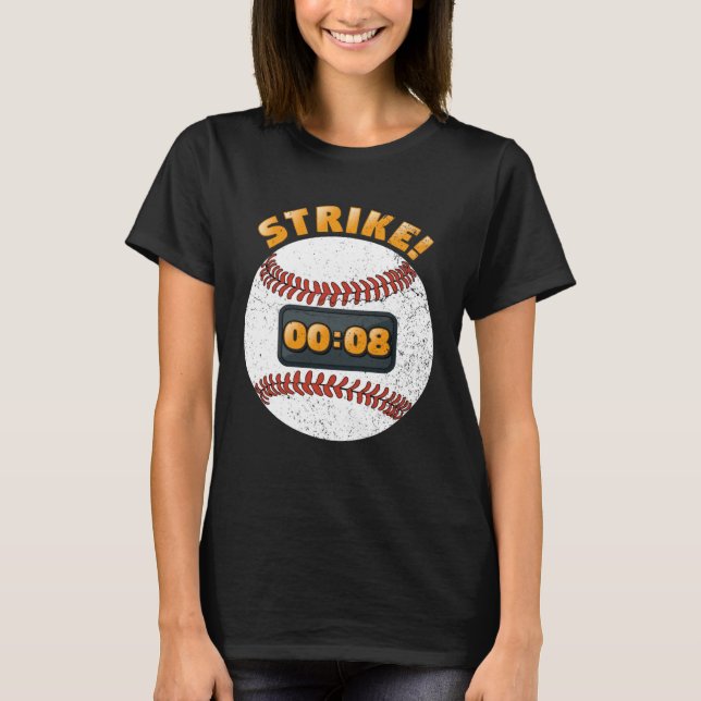 Baseball Pitch Clock 15 Seconds Rule Batter Box Do T-Shirt (Front)