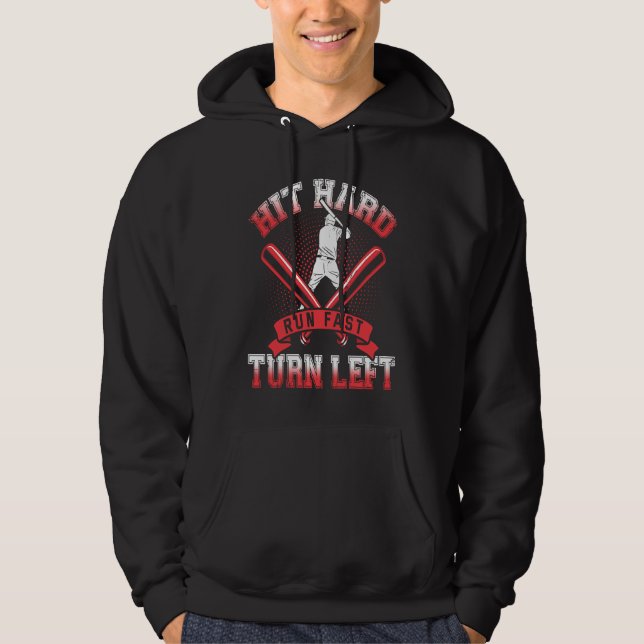 Baseball Pitcher and catcher, baseball bat Hoodie (Front)