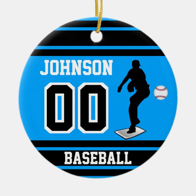 Baseball Pitcher | Create Your Own Ceramic Tree Decoration (Front)