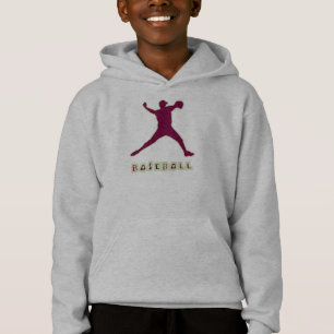 Baseball Pitcher Kids Hoodie