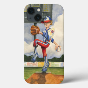 Baseball Pitcher on Mound by Jay Throckmorton iPhone 13 Case