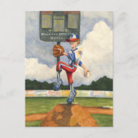 Baseball Pitcher on Mound by Jay Throckmorton
