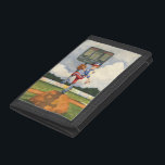 Baseball Pitcher on Mound by Jay Throckmorton Trifold Wallet<br><div class="desc">Is it a curveball or a slider? Whatever it is it is coming right at you in this amazing piece by Jay Throckmorton. A baseball pitcher commands the mound, winding up to deliver a throw to the plate. Give this as a gift or hang it on your wall and enjoy...</div>