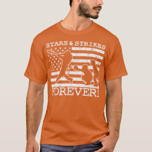 Baseball Pitcher Stars and Strikes American Flag G T-Shirt
