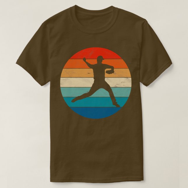 Baseball Pitcher T-Shirt (Design Front)