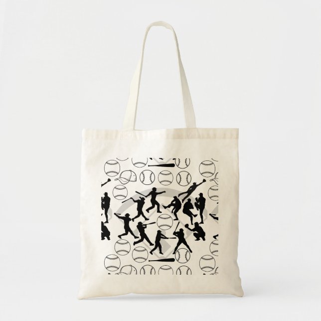 Baseball play pattern.w tote bag (Front)