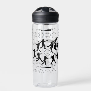 Baseball play pattern.w water bottle