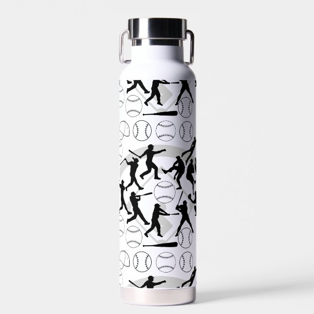 Baseball play pattern.w water bottle (Front)