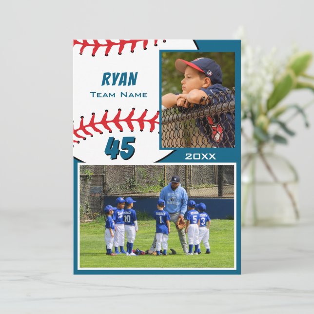 Baseball Player 2 Photo Memory Mate (Standing Front)