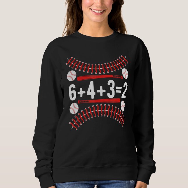 Baseball Player 6+4+32 Double Play 643 Baseball Sp Sweatshirt (Front)