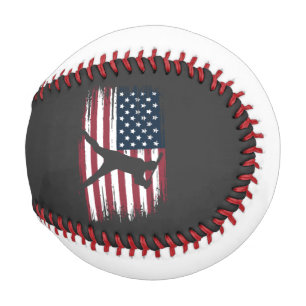 Baseball Player American Flag USA Camo Patriotic