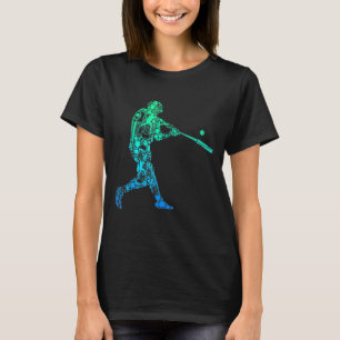 Baseball Player Batter Youth Men Kids Boys 2 T-Shirt