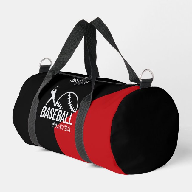 Baseball Player, Birthday Gift, Team Duffle Bag (Left Corner)